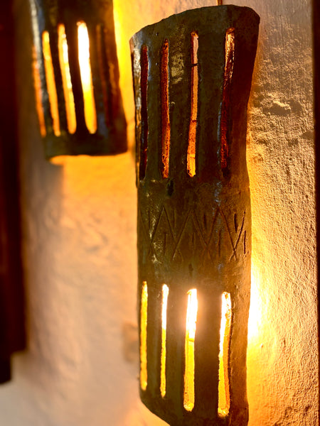 Aplique de pared Castellar en gres.