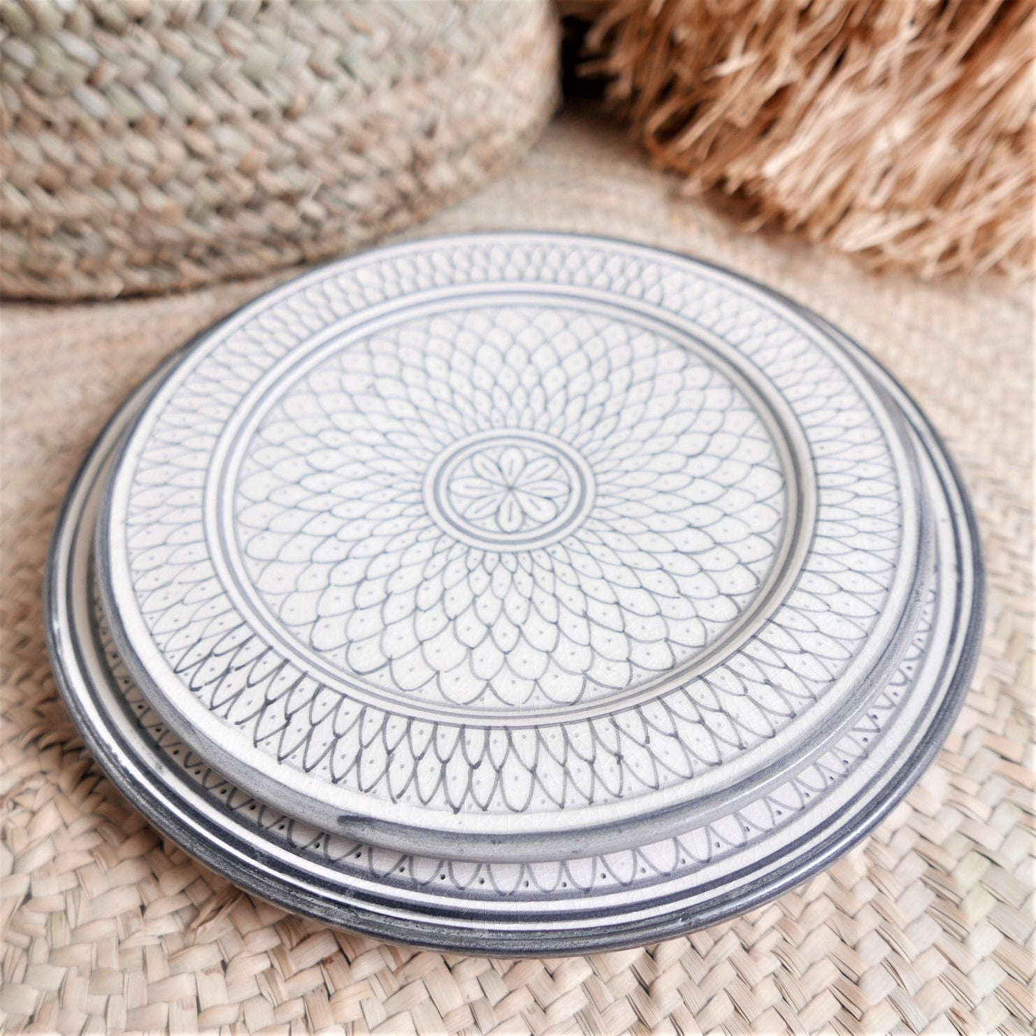 Plato Gris MH-Collection "Escamas", ø 20 cm