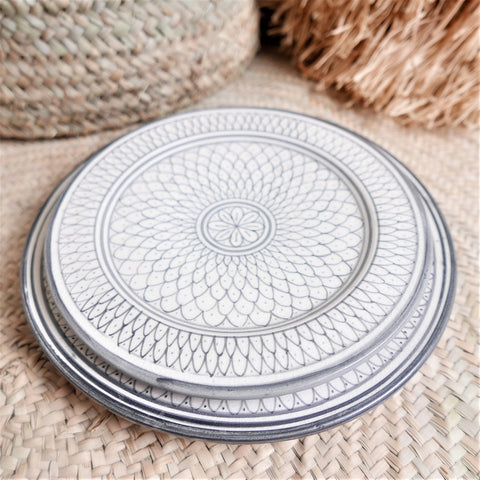 Plato Gris MH-Collection "Escamas", ø 25 cm