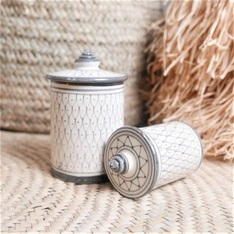 Tarro Gris MH-Collection "Escamas"