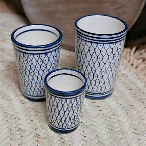 Vasos Azul MH-Collection "Escamas"