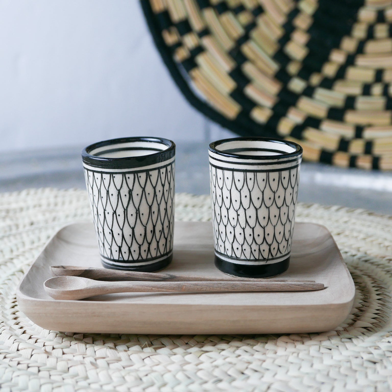 Vaso Negro MH-Collection "Escamas"