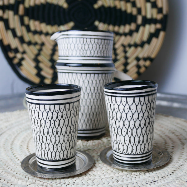 Vaso Negro MH-Collection "Escamas"