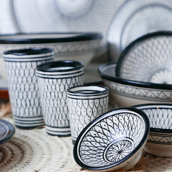 Vaso Negro MH-Collection "Escamas"