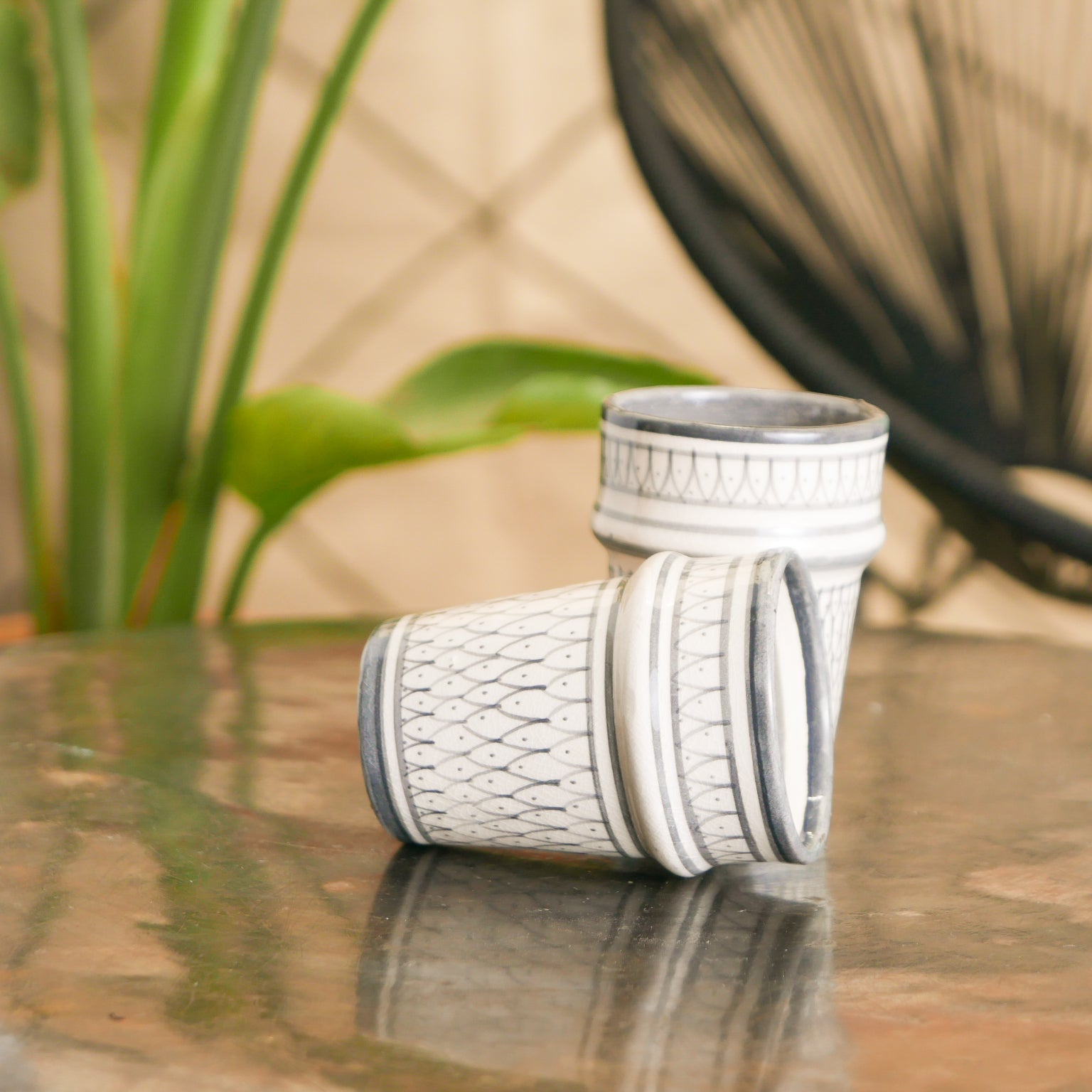 Vaso de Té Gris MH-Collection "Escamas"