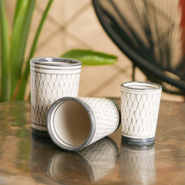 Vaso Gris MH-Collection "Escamas"