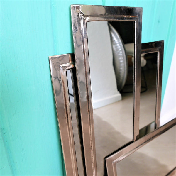 Espejo Rectangular Plateado